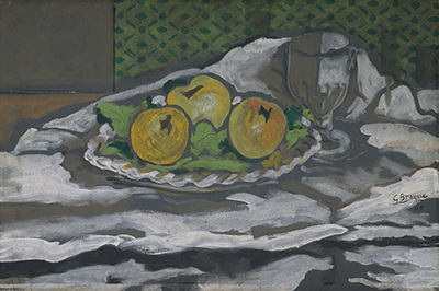 Glass and Plate of Apples Georges Braque